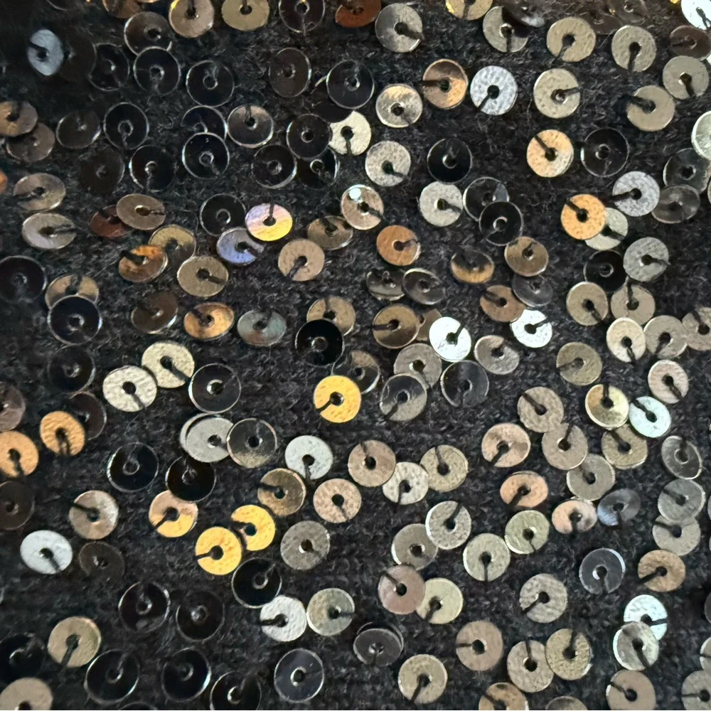 Women’s Spiegel Black Sequin Turtleneck Sweater - Picture 3 of 3